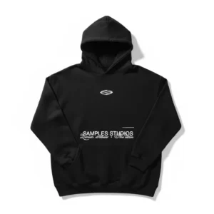 Hoodie Rustico Minimal Black Samples