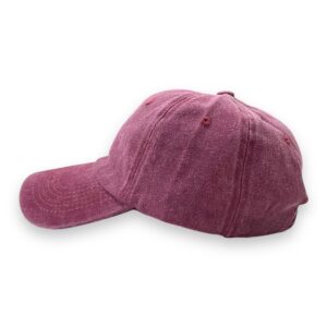 Gorra vintage lisa bordo
