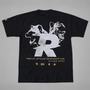 Remera Slow Poke Rituals — Prenda · espalda sobre fondo gris