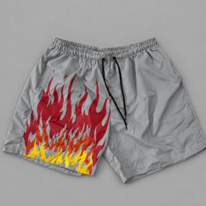 Short MicroFlames Gris Rituals - fondo gris