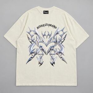 Remera Fuk Oversize Rituals — Prenda · espalda sobre fondo gris