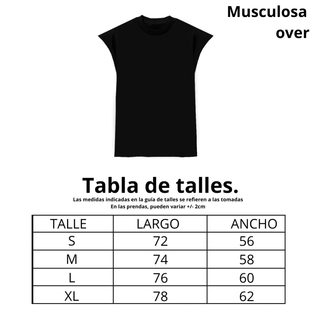 Musculosa Oversize Beige Blanks - Imagen 2