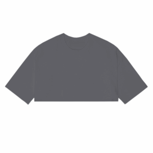 Crop Top Basico Gris Oscuro