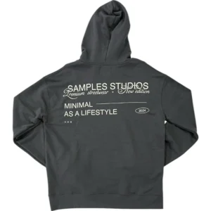 Hoodie Rustico Minimal Grey Samples