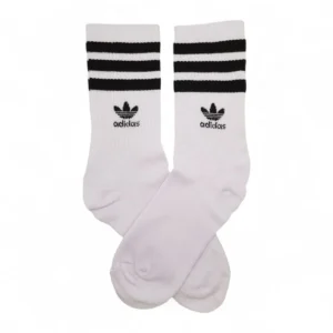 Medias Blancas c líneas Negras ADIDAS