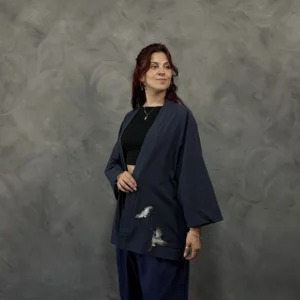 Haori Haru-no-Tori de Lino Azul