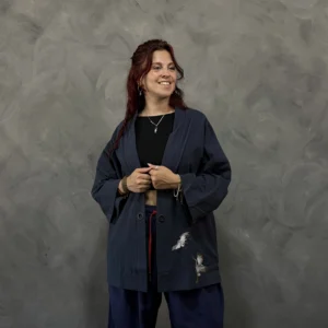 Haori Haru-no-Tori de Lino Azul