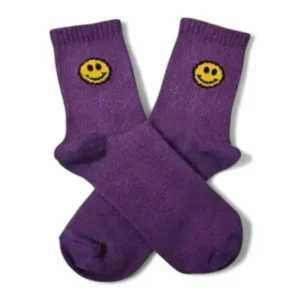 Medias violetas carita feliz
