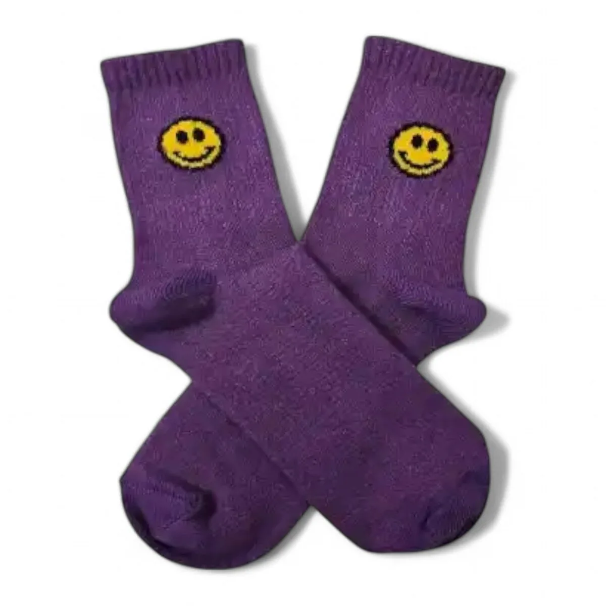 Medias violetas carita feliz