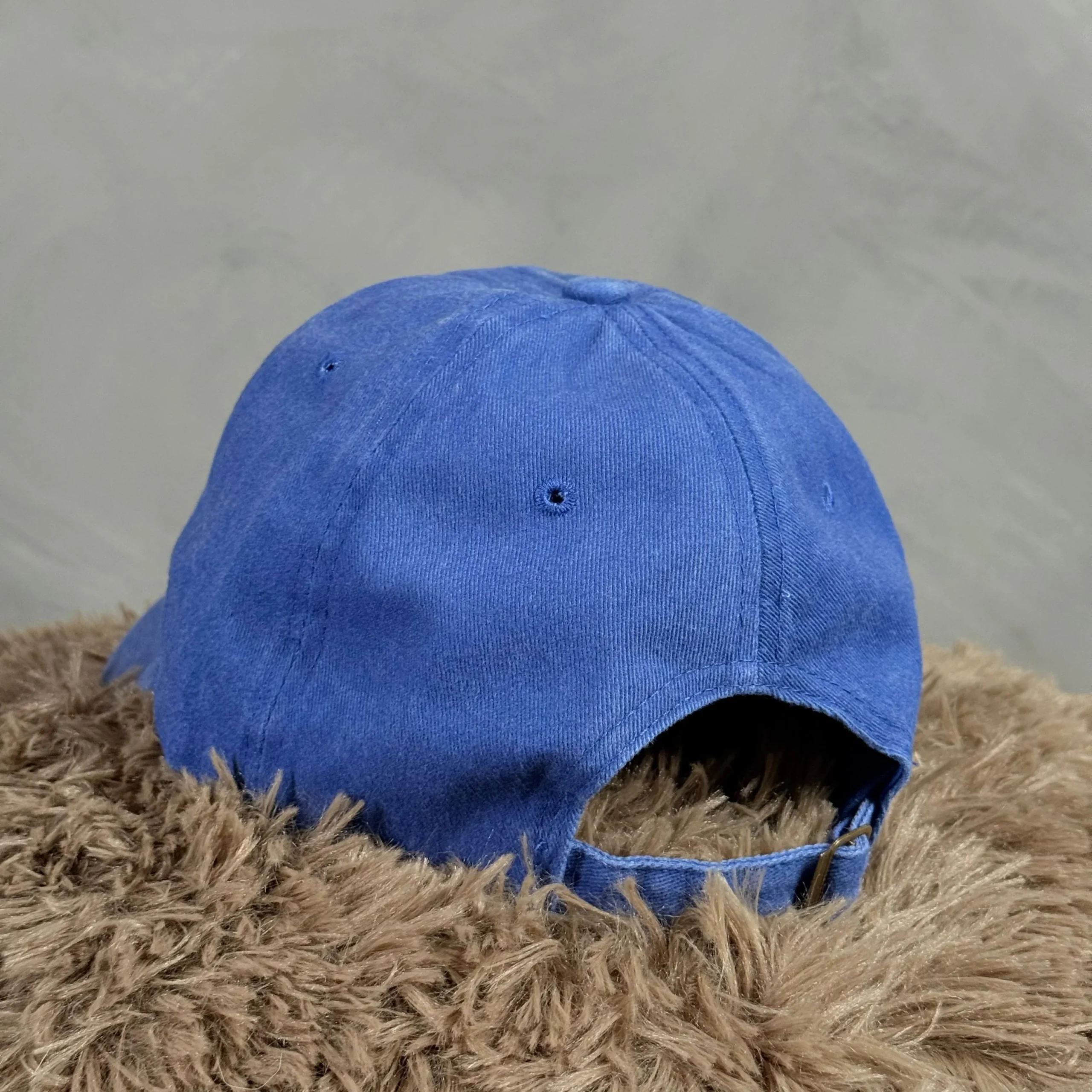Gorra vintage lisa azul - Imagen 3