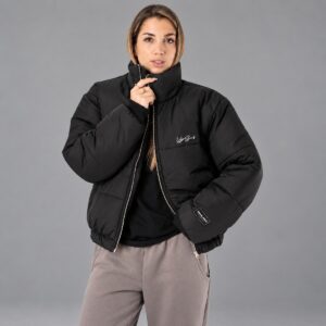 Campera Puffer Boxy Sign Black
