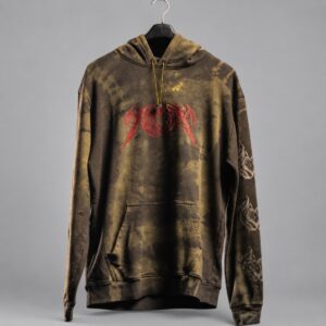 Hoodie Love & Bear Batik Rituals — Portada sobre fondo gris