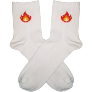 Medias blancas con fueguito