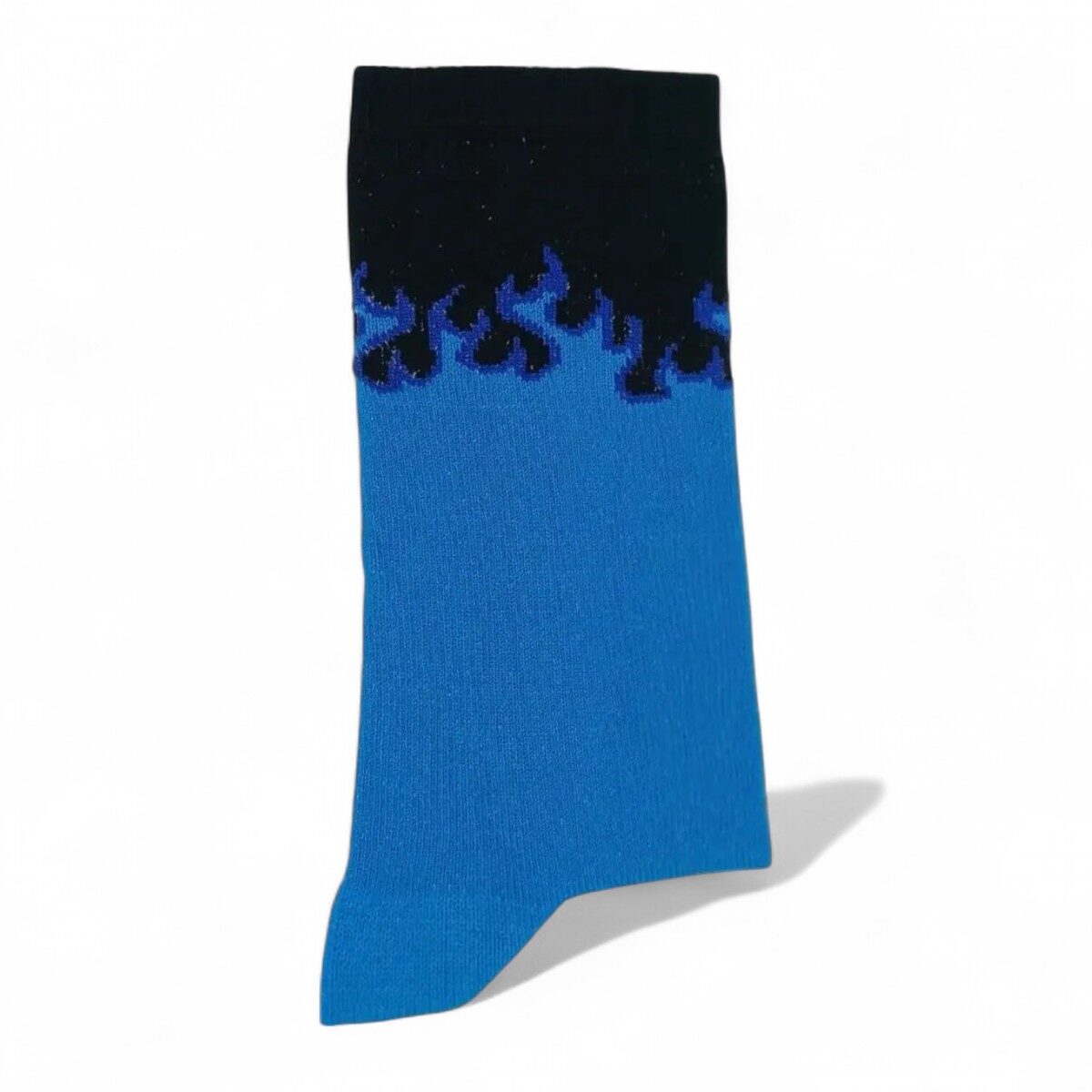 Medias fuego turquesa con negro