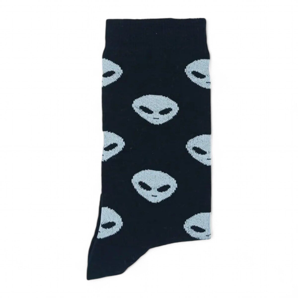 Medias negras con marcianos blancos