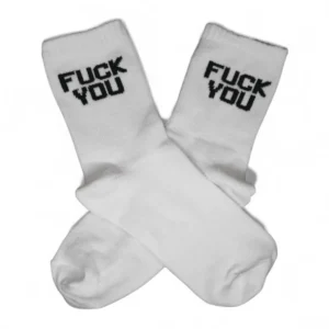 Medias blancas Fuck You CNT