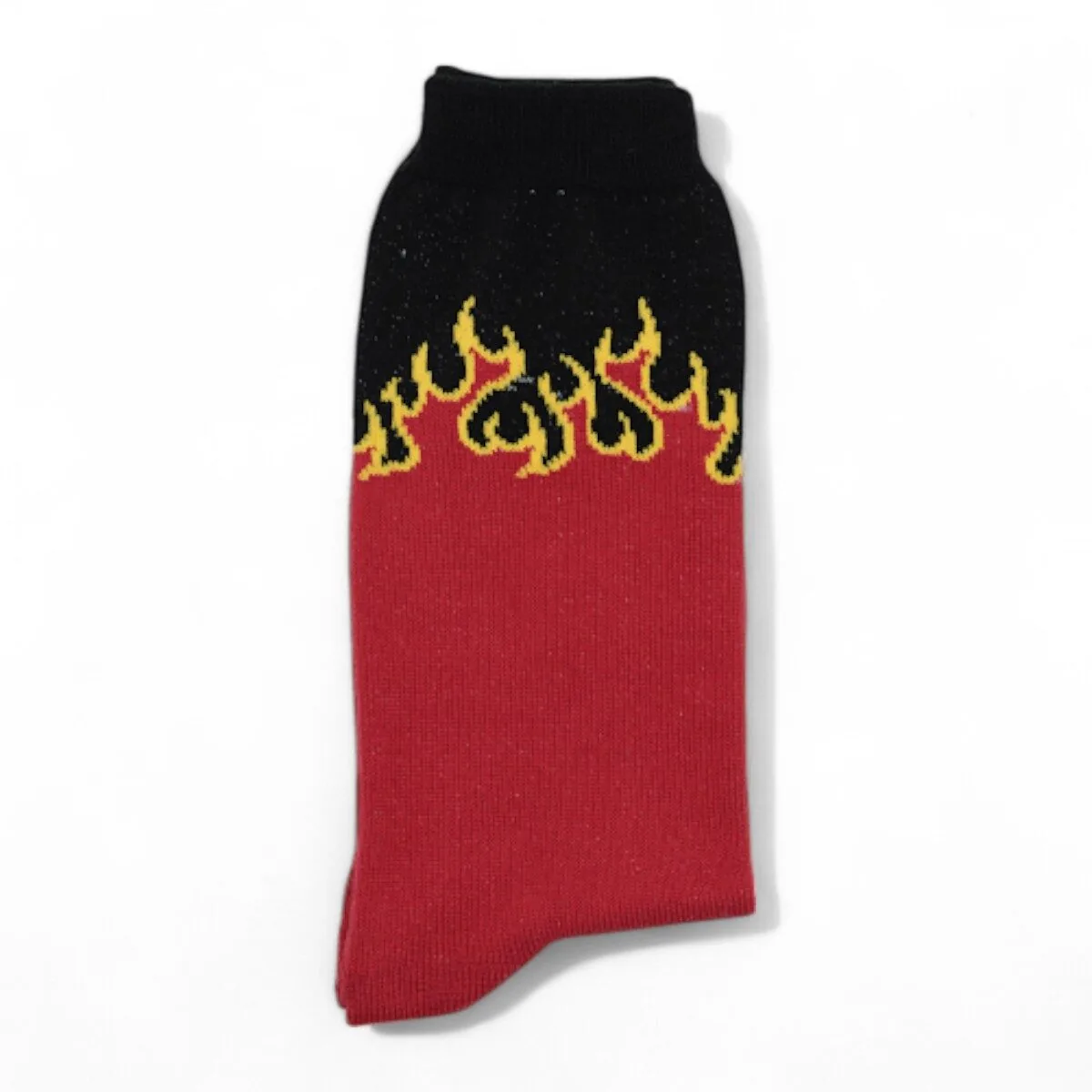 Medias fuego rojo con negro