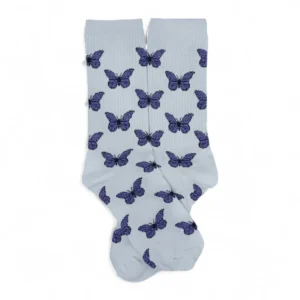 Medias blancas mariposas multi