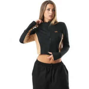 Campera Racing Marrón y Negro VS