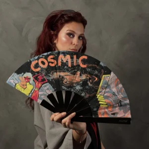 Abanico Cosmic Trip Neon