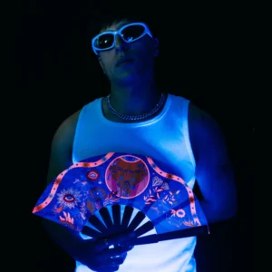 Abanico Sun Queens Pink Neon