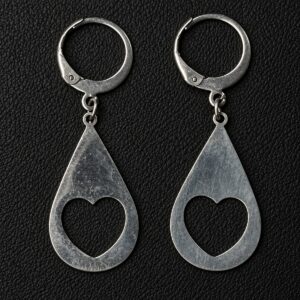 Aros Corazón en Gota - iluminación de estudio