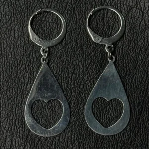 Aros Corazón en Gota