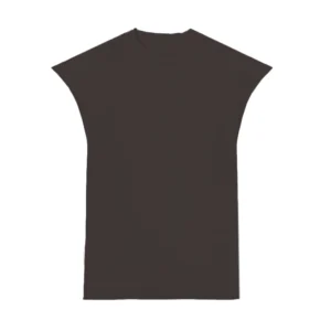 Musculosa Oversize Marrón Blanks