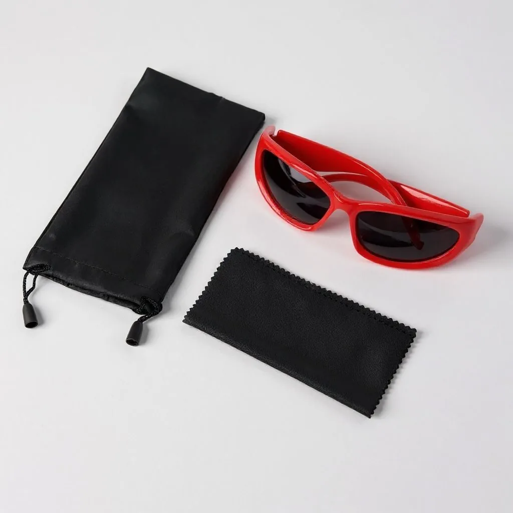 Gafas "Cyclone Edge" Red blaze estilo Y2K - Imagen 4