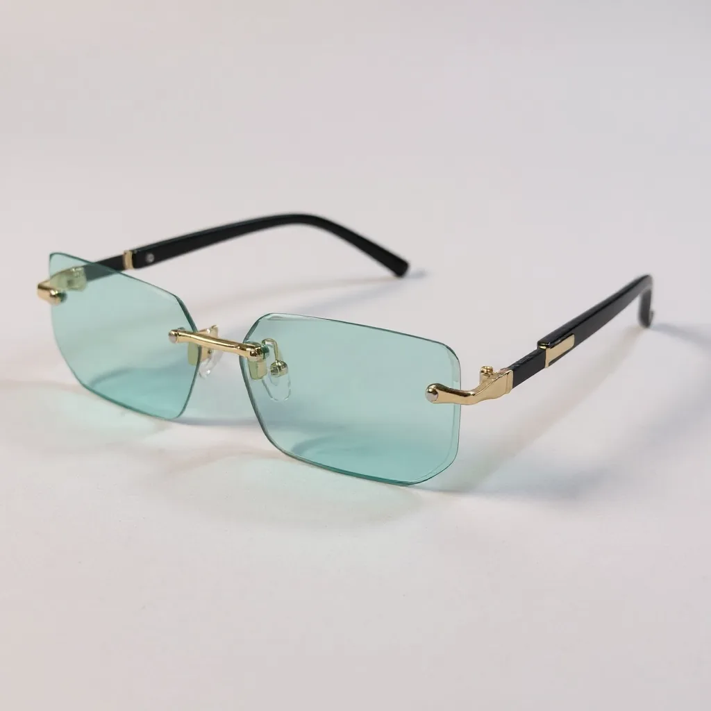 Gafas “Luxe Edge” Verde Agua