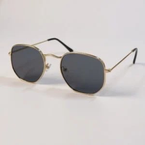 Gafas Metal Hex Gold Black