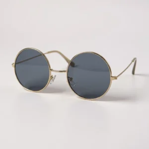 Gafas Metal Round Gold Black