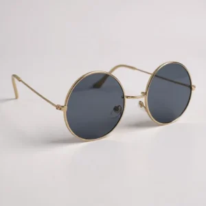 Gafas Metal Round Gold Black