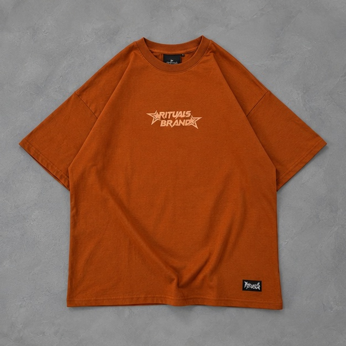Remera Heaven Oversize Rituals — Prenda · frente sobre fondo gris