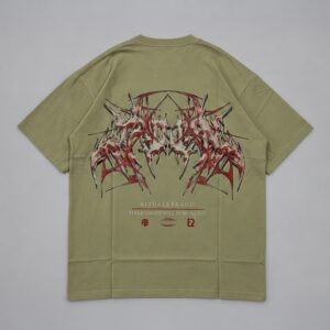 Remera Teagle Oversize Rituals — Prenda · espalda sobre fondo gris