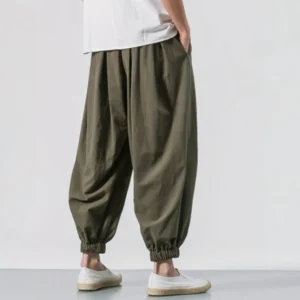 Pantalon de Lino Verde