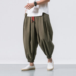 Pantalon de Lino Verde