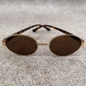 Gafas Nova Oval Gold Carey Brown