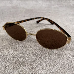 Gafas Nova Oval Gold Carey Brown