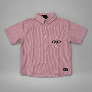Camisa de Seersucker boxy fit "Good Fkin Things"