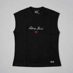 Remera Sin Mangas Interruption Rituals — Prenda · frente sobre fondo gris