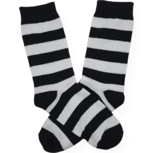Medias Rayadas Negra y Blanca