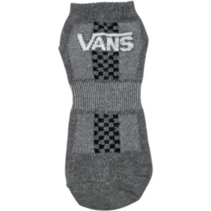 Medias Soquete gris con negro VANS
