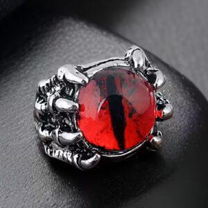 Anillo Ojo de Dragón Rojo