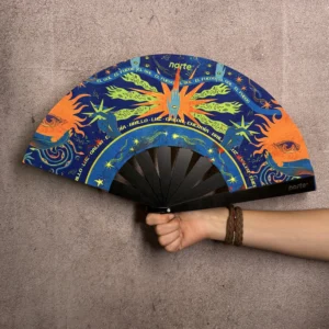 Abanico Mexican Sunset Orange Neon