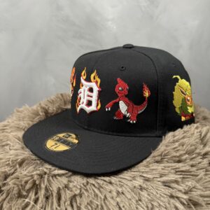 Gorra NE Fitted Negra Pokémon Fuego