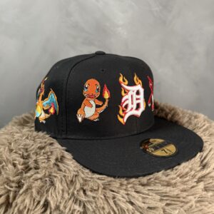 Gorra NE Fitted Negra Pokémon Fuego