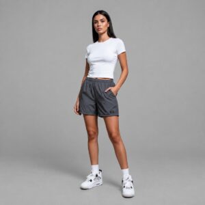 Short Maya Gris Topo Vieja Scul - fondo gris