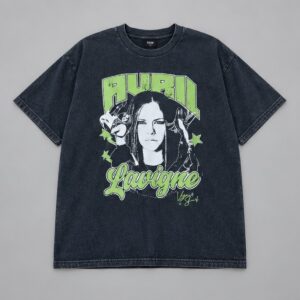 Remera Oversize Avril Washed Vieja Scul — Prenda · frente sobre fondo gris