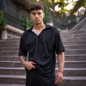 Conjunto Waffle Negro